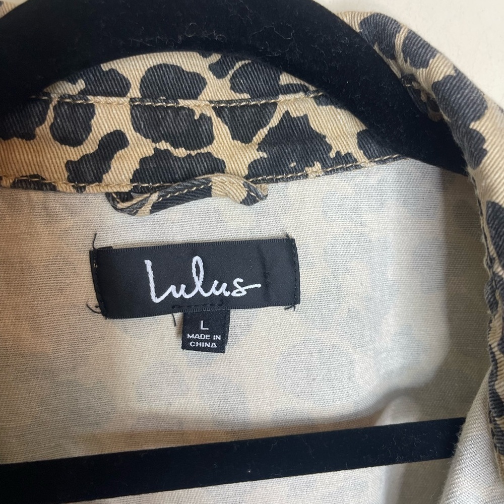 Lulus leopard lightweight oversized jacket - Picture 4 of 8